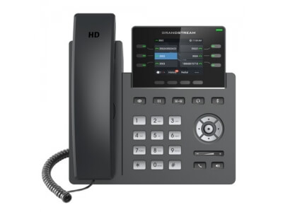 Grandstream GRP2613, телефоны Carrier-Grade IP, 3+3 линейки клавиш, 3 учётных записи SIP, 24 цифровых BLF и Speed Dial клавиш, HD (с блоком питания)