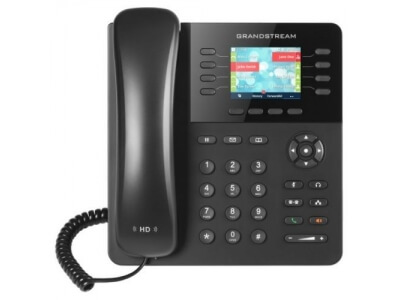 Grandstream GXP2135, 8-линейный, корпоративный HD IP-телефон, Bluetooth, цветной TFT-дисплей 320x240, два порта GigE с поддержкой 802.3af PoE (с блоком питания)