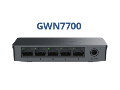 Grandstream GWN7700, неуправляемые сетевые коммутаторы, 5-портовый гигабитный Ethernet, Настольный, крепление на стену