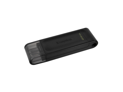USB-накопитель Kingston DT70/64GB 64GB Type-C Чёрный