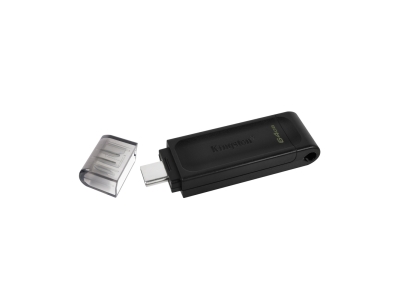 USB-накопитель Kingston DT70/64GB 64GB Type-C Чёрный