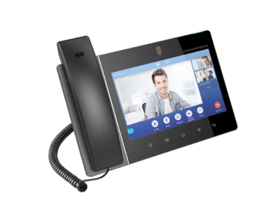  Grandstream GXV3480 настольный видеотелефон, 8-дюймовый сенсорный экран IPS LCD 1280x800, 16 линий с возможностью до 16 SIP-аккаунтов, регулируемая 2-мегапиксельная CMOS-камера с затвором для конфиденциальности, Wi-Fi 6 и Bluetooth.