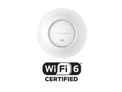 Grandstream GWN7660E, Внутренняя точка доступа Wi-Fi 6 AX3000, 2x2:2 2.4G, 3x3:2 5G, 1x GbE, PoE, до 175 м покрытие, до 256 беспроводных клиентов, агрегированная беспроводная пропускная способность 3 Гбит/с, 50 локальный контроллер AP.