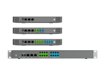 Grandstream UCM6308A, IP PBX устройство, 8 FXO портов, 8 FXS портов, Двойные GigE RJ45 Ethernet порты с поддержкой PoE Plus.