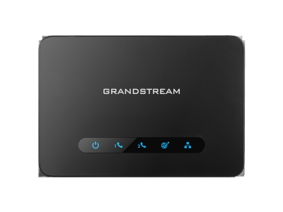 Адаптер для подключения аналогового телефона HandyTone HT812 v2, 2 порта FXS, 1 порт LAN, 1 порт WAN, скорость 10/100 Мбит/с, блок питания 12V 0.5A.