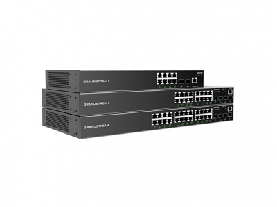 Grandstream GWN7801P, Enterprise Layer 2+ Managed Network Switch, 8-ports Gigabit Ethernet, PoE/PoE+ (120W), 2-SFP, Desktop, wall-mount