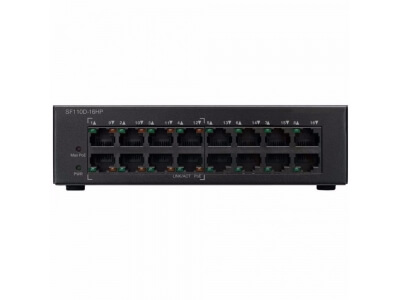Коммутатор Cisco SF110D-16HP (10/100 Mbit) SF110D-16HP-EU