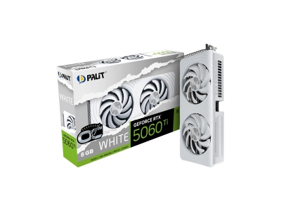 Видеокарта PALIT RTX5060Ti WHITE OC 8GB (NE7506TU19P1-GB2062M)