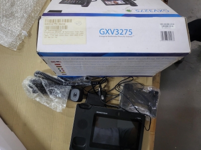 Grandstream GXV3275, IP Multimedia Video Phone, 7" capasitive touch screen color LCD (1024x600), 1.3M CMOS camera,Dual 100M/1000M Ethernet 802.3af PoE