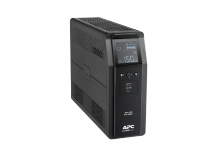 Источник бесперебойного питания Back UPS Pro BR 1600VA, синусоидальная форма напряжения, 8 розеток, автоматическая регулировка напряжения, ЖК-интерфейс.