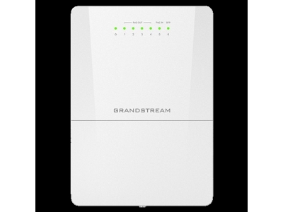 Grandstream GWN7710R, Управляемый коммутатор Layer 2 Lite с облачным управлением, 1x 2.5G SFP, 5x GbE, 4x PoE/PoE+ или пассивный PoE, максимальный бюджет 100 Вт, защита от скачков напряжения до 6 кВ.