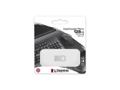 USB-накопитель Kingston DTMC3G2/128GB 128GB Серебристый