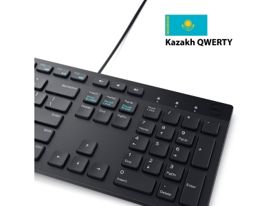 Клавиатура Dell Multimedia Keyboard-KB216 - казахский (QWERTY) - черный