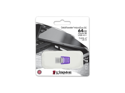 USB-накопитель Kingston DTDUO3CG3/64GB 64GB Фиолетовый