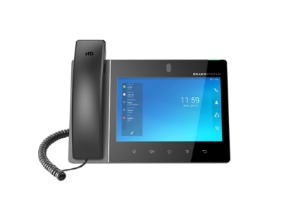  Grandstream GXV3480 настольный видеотелефон, 8-дюймовый сенсорный экран IPS LCD 1280x800, 16 линий с возможностью до 16 SIP-аккаунтов, регулируемая 2-мегапиксельная CMOS-камера с затвором для конфиденциальности, Wi-Fi 6 и Bluetooth.