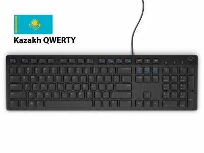 Клавиатура Dell Multimedia Keyboard-KB216 - казахский (QWERTY) - черный