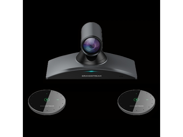 Grandstream GVC3220 - видеоконференц-система 4K, Android 9.0, Bluetooth, Wi-Fi, сенсор CMOS 8 млн пикселей, 12-кратное увеличение и PTZ, 1x USB 3.0, 1x USB 2.0, 1x SD