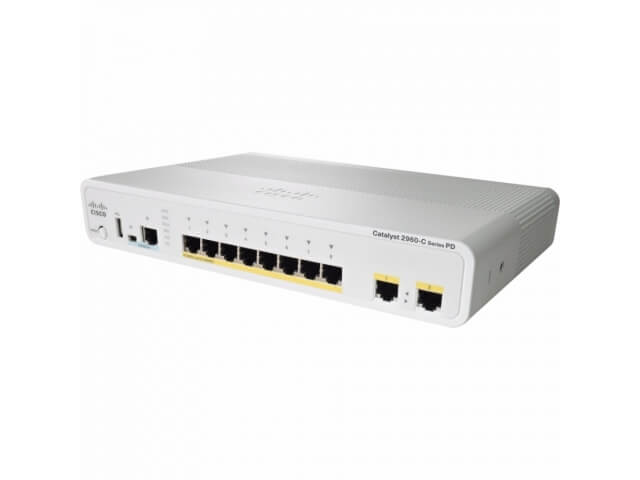Коммутатор Cisco Catalyst 2960C 8PT-L (10/100/1000 Mbit) WS-C2960CPD-8PT-L
