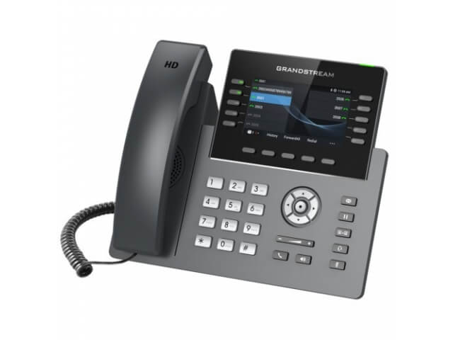 Grandstream GRP2615, IP-телефоны уровня переноса, 10 линейных клавиш, 5 учетных записей SIP, 40 цифровых клавиш BLF и Speed Dial, HD (с блоком питания)