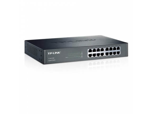 TP-Link TL-SG1016D 16-портовый гигабитный настольный/монтируемый в стойку коммутатор TL-SG1016D(UN)