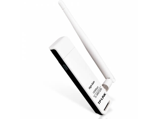 TP-Link 150 Мбит/с Беспроводной USB-адаптер серии N высокого усиления с подставкой (TL-WN722N(EU))