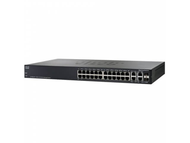Коммутатор Cisco Small Business SF300-24PP (10/100 Mbit) SF300-24PP-K9-EU