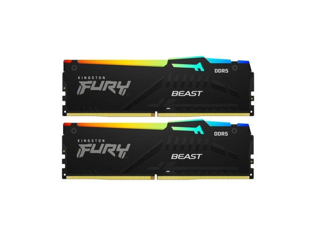 Комплект модулей памяти Kingston FURY Beast RGB KF560C36BBE2AK2-32 DDR5 32GB (Kit 2x16GB) 6000MHz