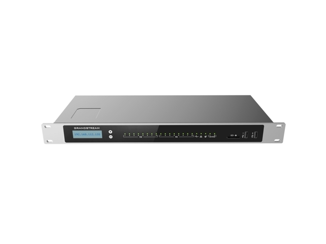 Grandstream UCM6308A, IP PBX устройство, 8 FXO портов, 8 FXS портов, Двойные GigE RJ45 Ethernet порты с поддержкой PoE Plus.