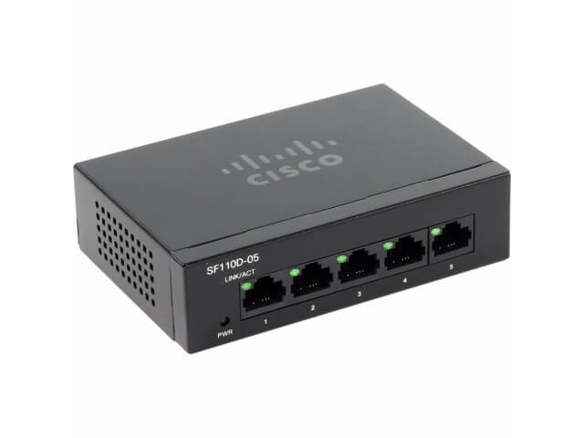 Коммутатор Cisco SF110D-05 (10/100 Mbit) SF110D-05-EU