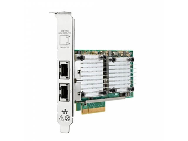 Сетевая карта HPE Двухпортовый адаптер Ethernet 10 ГБ 530T 656596-B21