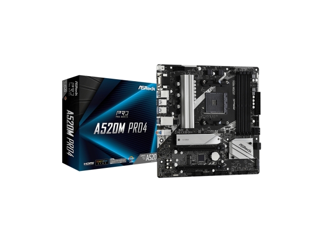 Материнская плата ASRock A520M PRO4