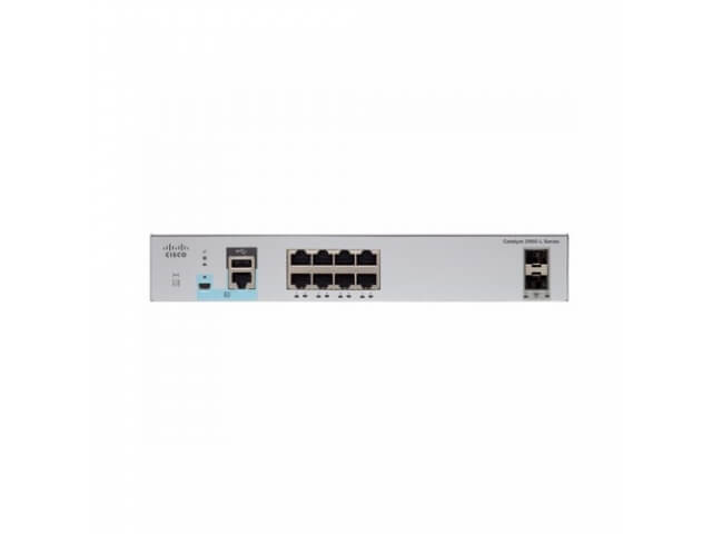 Cisco Catalyst 2960L 8 port GigE with PoE, 2 x 1G SFP, LAN Lite