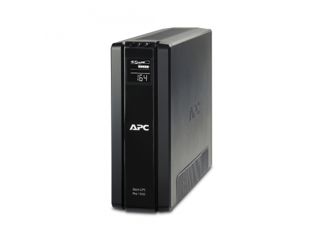 Источник бесперебойного питания APC Back-UPS Pro BR1500G-RS. 

Максимальная мощность: 865 Вт/1500 ВА, входное напряжение: 230 В, выходное напряжение: 230 В, количество выходных розеток: 10, тип батареи: свинцово-кислотная, время зарядки: 8 часов.